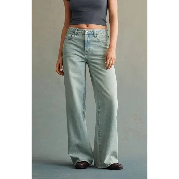 RARE DNM EDIT Light Indigo High Waisted Baggy Jeans - 23 - PacSun - Picture 2 of 9